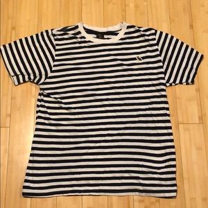 October’s Very Own Striped T-Shirt Owl Logo